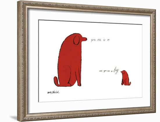 You Are So Little and You Are So Big, c. 1958-Andy Warhol-Framed Giclee Print