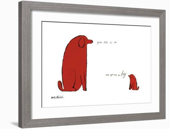 You Are So Little and You Are So Big, c. 1958-Andy Warhol-Framed Giclee Print