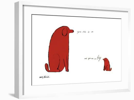 You Are So Little and You Are So Big, c. 1958-Andy Warhol-Framed Giclee Print