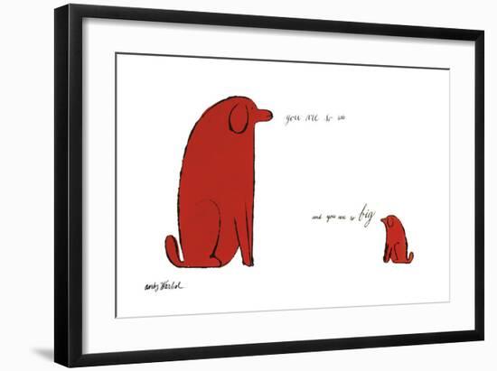 You Are So Little and You Are So Big, c. 1958-Andy Warhol-Framed Giclee Print