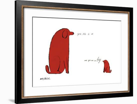 You Are So Little and You Are So Big, c. 1958-Andy Warhol-Framed Giclee Print