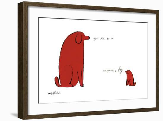 You Are So Little and You Are So Big, c. 1958-Andy Warhol-Framed Giclee Print
