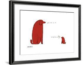 You Are So Little and You Are So Big, c. 1958-Andy Warhol-Framed Giclee Print
