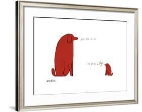 You Are So Little and You Are So Big, c. 1958-Andy Warhol-Framed Giclee Print
