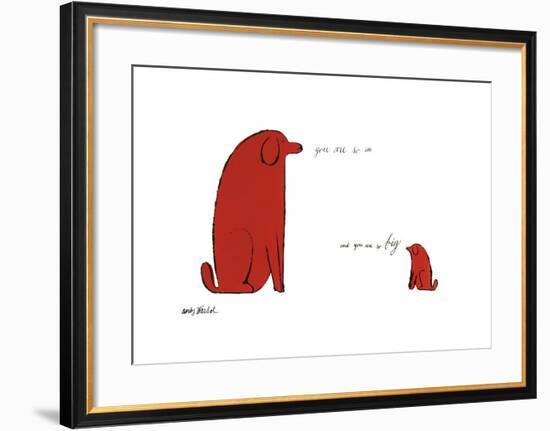 You Are So Little and You Are So Big, c. 1958-Andy Warhol-Framed Giclee Print