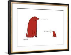 You Are So Little and You Are So Big, c. 1958-Andy Warhol-Framed Giclee Print