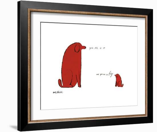 You Are So Little and You Are So Big, c. 1958-Andy Warhol-Framed Giclee Print