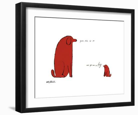 You Are So Little and You Are So Big, c. 1958-Andy Warhol-Framed Giclee Print