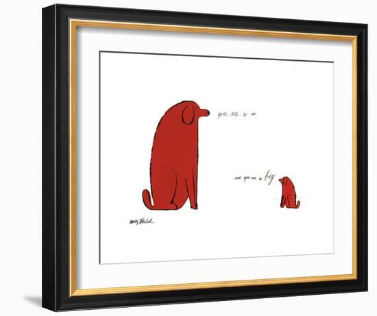 You Are So Little and You Are So Big, c. 1958-Andy Warhol-Framed Giclee Print