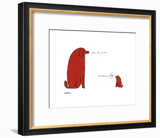 You Are So Little And You Are So Big, c. 1958-Andy Warhol-Framed Art Print