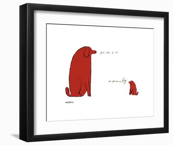 You Are So Little And You Are So Big, c. 1958-Andy Warhol-Framed Art Print