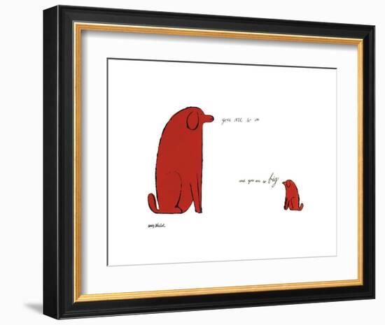 You Are So Little And You Are So Big, c. 1958-Andy Warhol-Framed Art Print