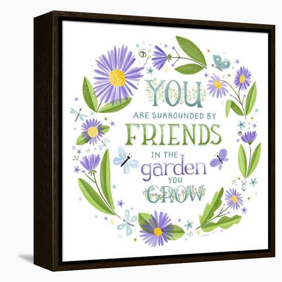 You are Surrounded by Friends-Heather Rosas-Framed Stretched Canvas