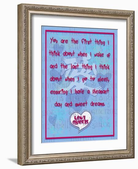 You are the First Thing I Think About-Cathy Cute-Framed Giclee Print