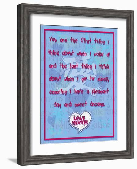 You are the First Thing I Think About-Cathy Cute-Framed Giclee Print