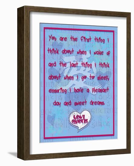 You are the First Thing I Think About-Cathy Cute-Framed Giclee Print