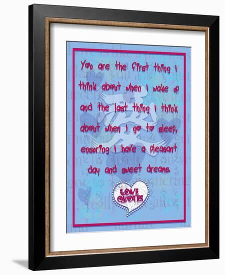 You are the First Thing I Think About-Cathy Cute-Framed Giclee Print