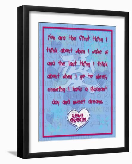 You are the First Thing I Think About-Cathy Cute-Framed Giclee Print