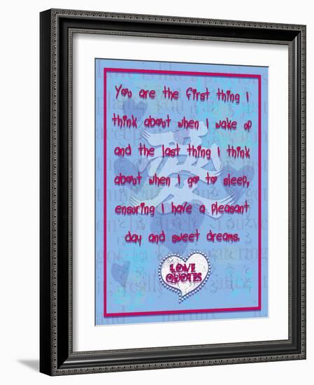 You are the First Thing I Think About-Cathy Cute-Framed Giclee Print