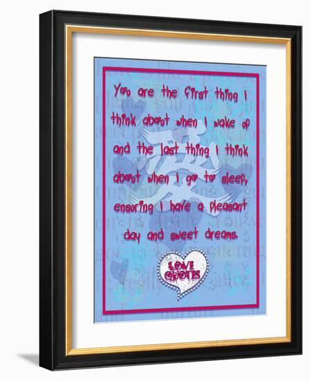 You are the First Thing I Think About-Cathy Cute-Framed Giclee Print