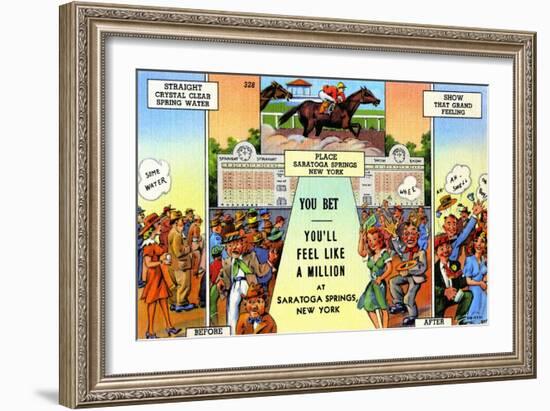 You Bet-Curt Teich & Company-Framed Art Print