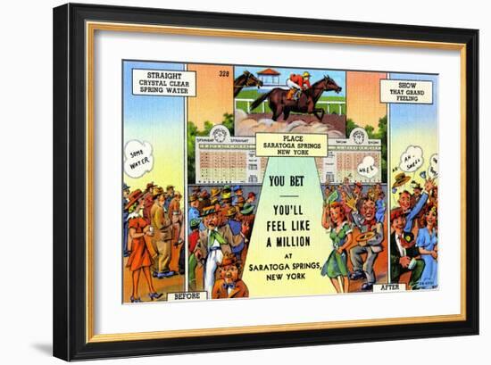 You Bet-Curt Teich & Company-Framed Art Print