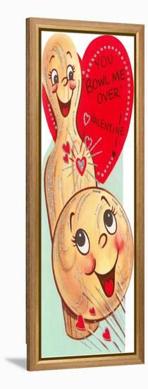 You Bowl Me Over, Valentine-null-Framed Stretched Canvas