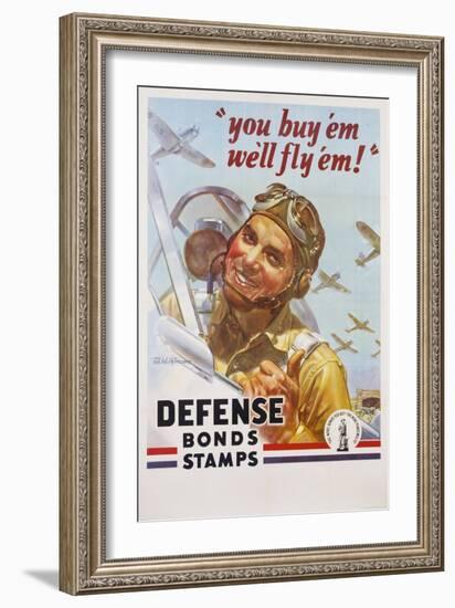 You Buy 'Em We'll Fly 'Em! Poster-J. Walter Wilkinson and Walter G. Wilkinson-Framed Giclee Print