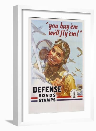 You Buy 'Em We'll Fly 'Em! Poster-J. Walter Wilkinson and Walter G. Wilkinson-Framed Giclee Print