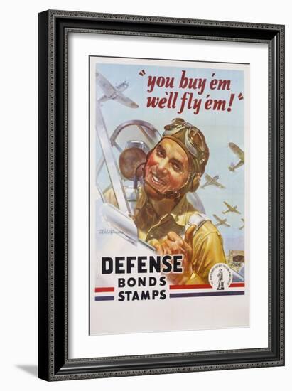 You Buy 'Em We'll Fly 'Em! Poster-J. Walter Wilkinson and Walter G. Wilkinson-Framed Giclee Print