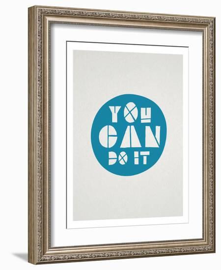 You Can Do It Affirmation Dot-null-Framed Art Print