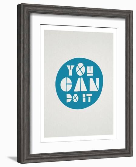 You Can Do It Affirmation Dot-null-Framed Art Print