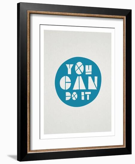 You Can Do It Affirmation Dot-null-Framed Art Print