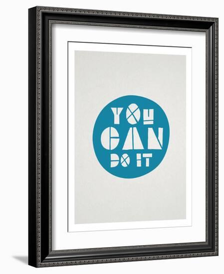 You Can Do It Affirmation Dot-null-Framed Art Print