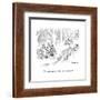 "You can't compete with a retired pharmacist." - New Yorker Cartoon-David Borchart-Framed Premium Giclee Print