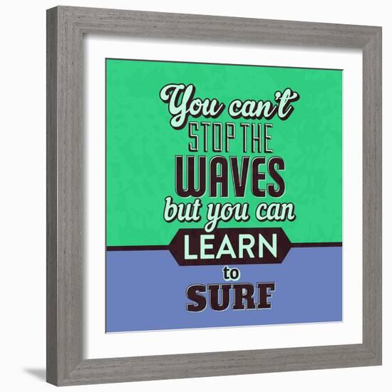 You Can't Stop the Waves 1-Lorand Okos-Framed Art Print