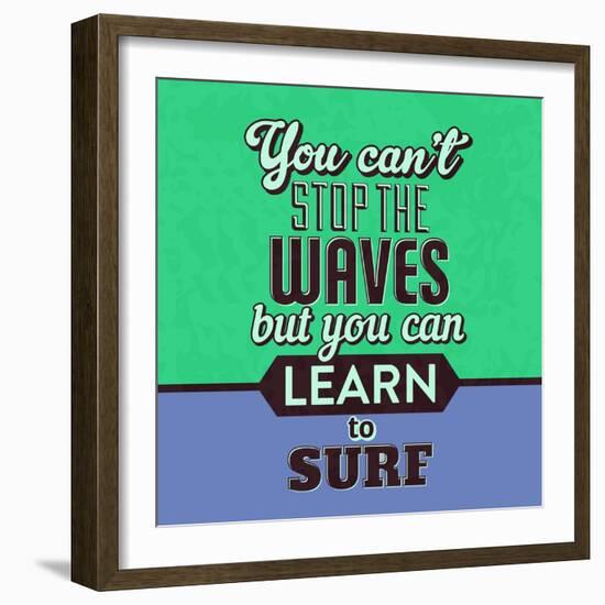 You Can't Stop the Waves 1-Lorand Okos-Framed Art Print