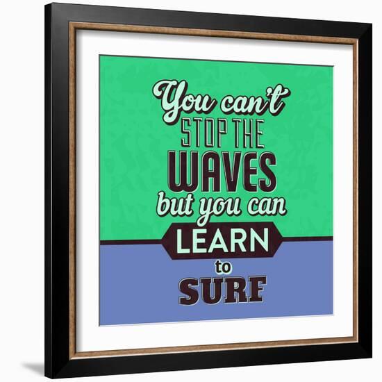 You Can't Stop the Waves 1-Lorand Okos-Framed Art Print