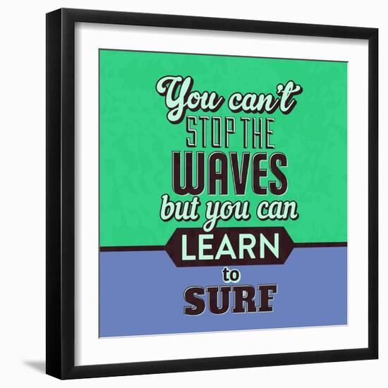 You Can't Stop the Waves 1-Lorand Okos-Framed Art Print