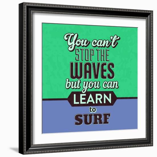 You Can't Stop the Waves 1-Lorand Okos-Framed Art Print