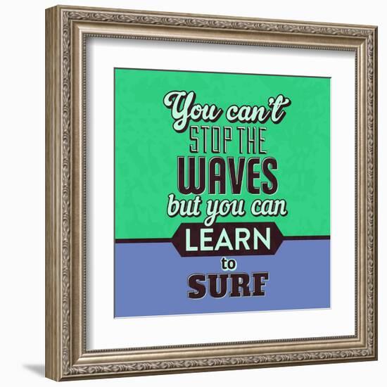 You Can't Stop the Waves 1-Lorand Okos-Framed Art Print