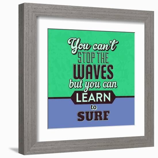 You Can't Stop the Waves 1-Lorand Okos-Framed Art Print