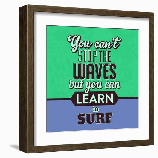 You Can't Stop the Waves 1-Lorand Okos-Framed Art Print