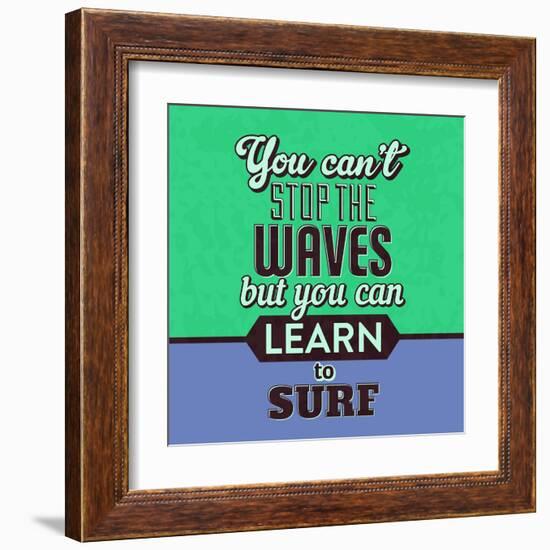 You Can't Stop the Waves 1-Lorand Okos-Framed Art Print