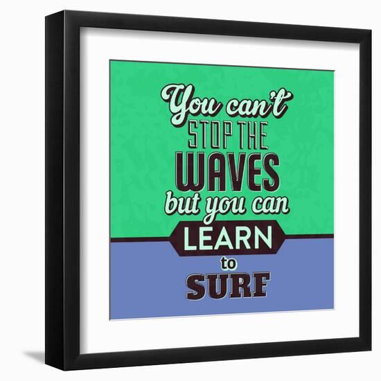 You Can't Stop the Waves 1-Lorand Okos-Framed Art Print