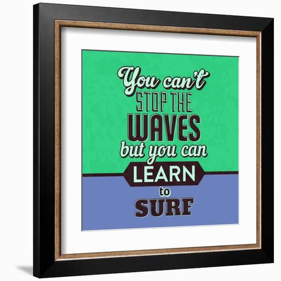 You Can't Stop the Waves 1-Lorand Okos-Framed Art Print