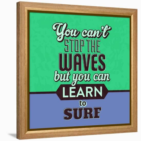 You Can't Stop the Waves 1-Lorand Okos-Framed Stretched Canvas