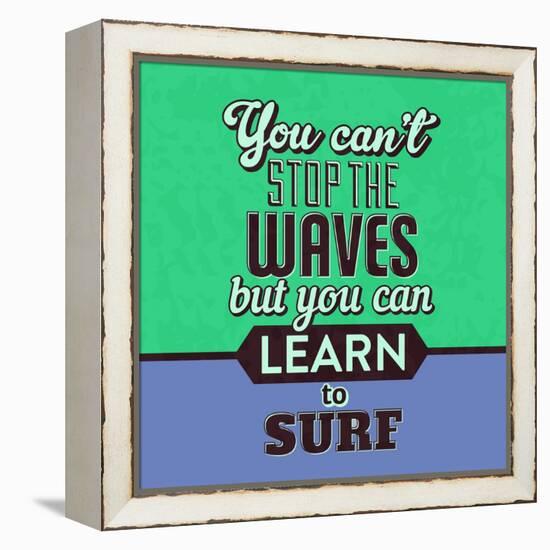 You Can't Stop the Waves 1-Lorand Okos-Framed Stretched Canvas