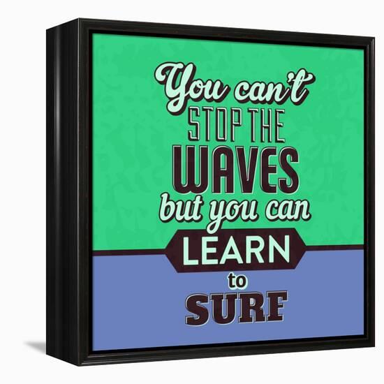 You Can't Stop the Waves 1-Lorand Okos-Framed Stretched Canvas