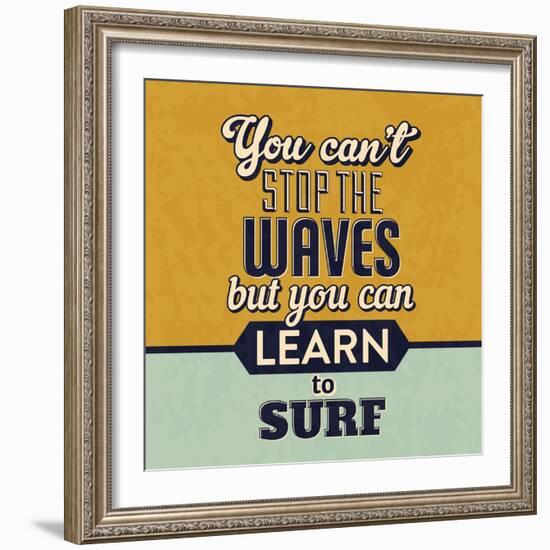 You Can't Stop the Waves-Lorand Okos-Framed Art Print